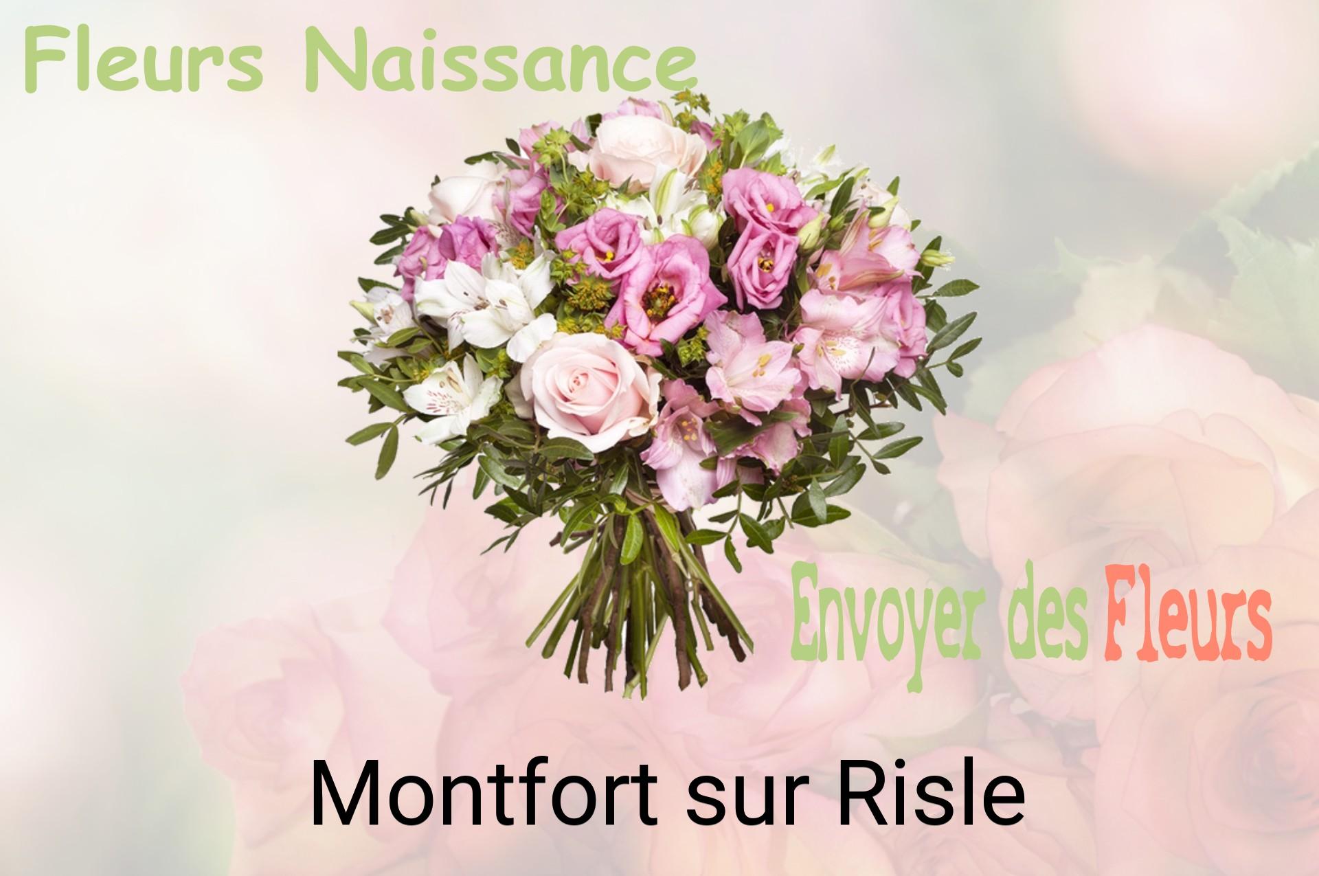 Bouquet de fleurs de naissance livré à Montfort-sur-Risle